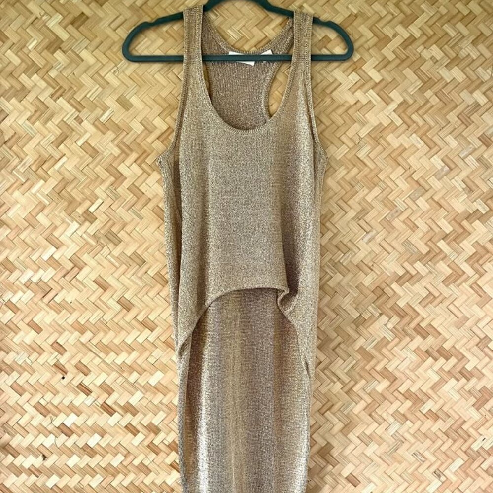 Sass & Bide Gold High-Low Tank